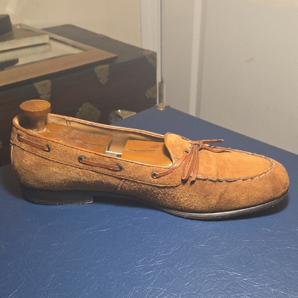 Elegant Tan Suede Loafers for Men main image 4